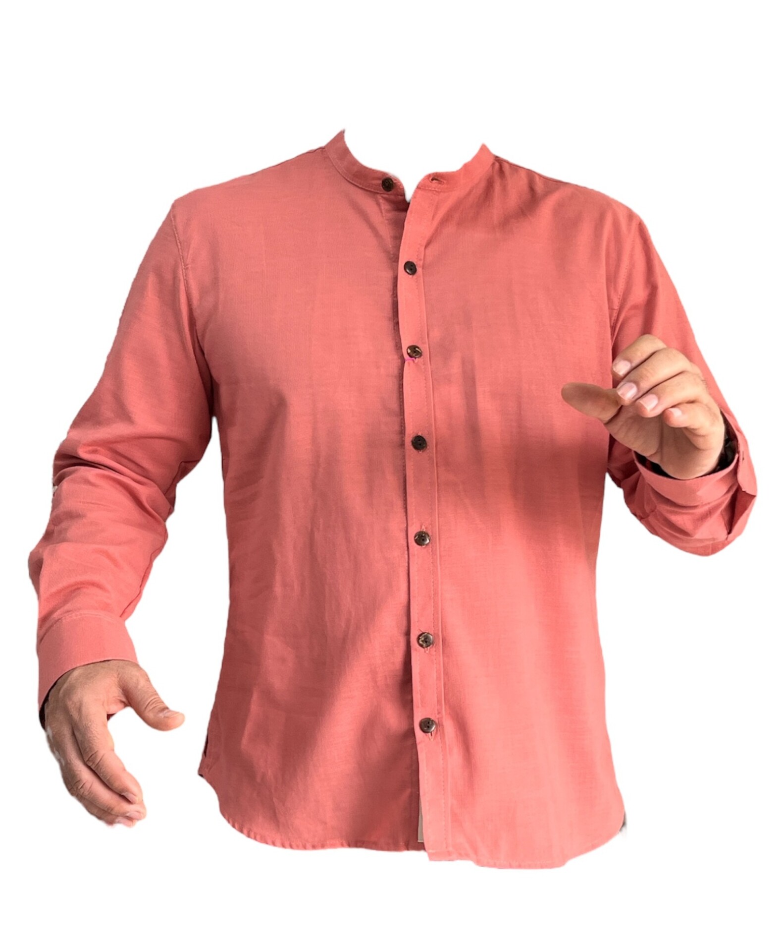 Camisa Hombre manga larga color rosada