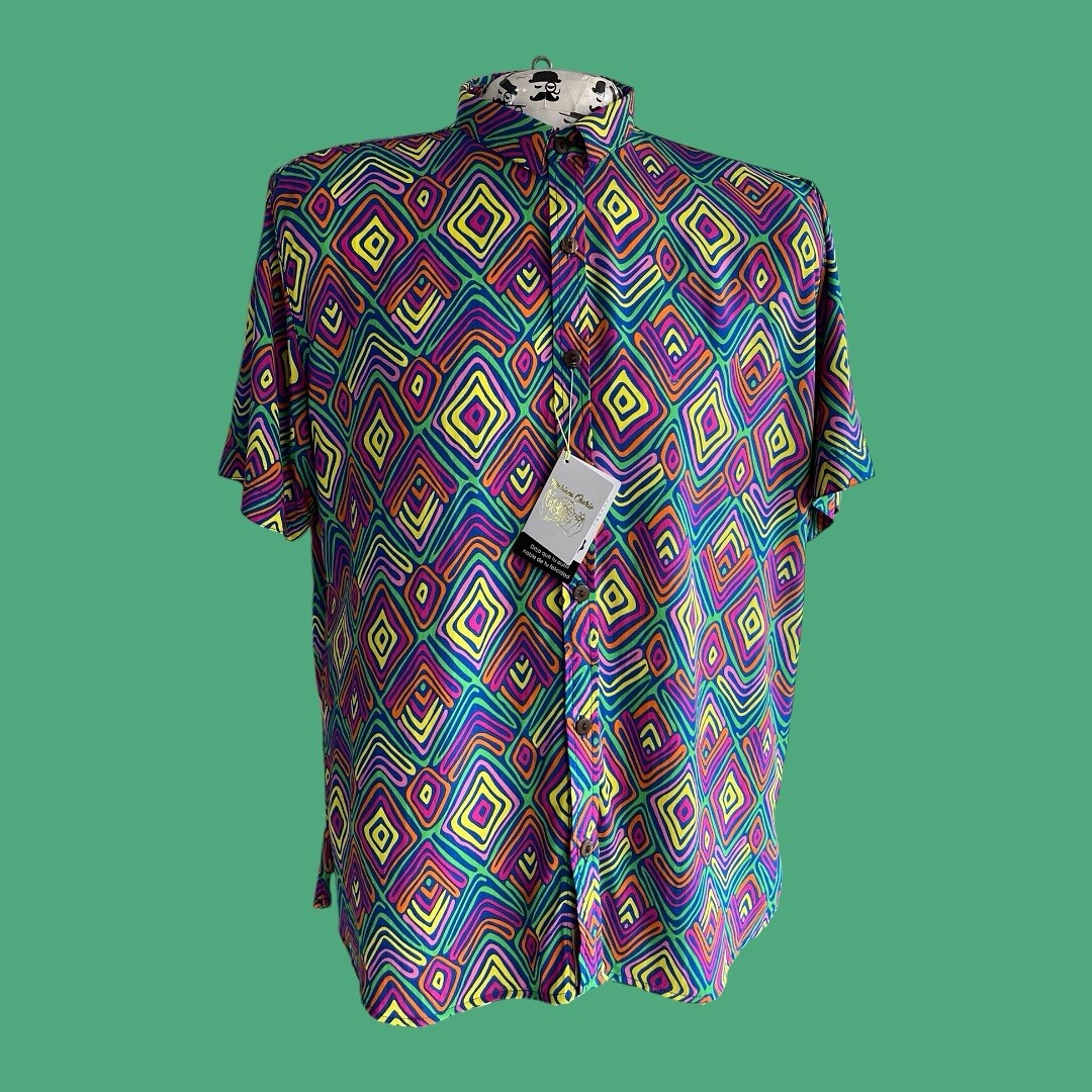 Camisa Geometrica azul