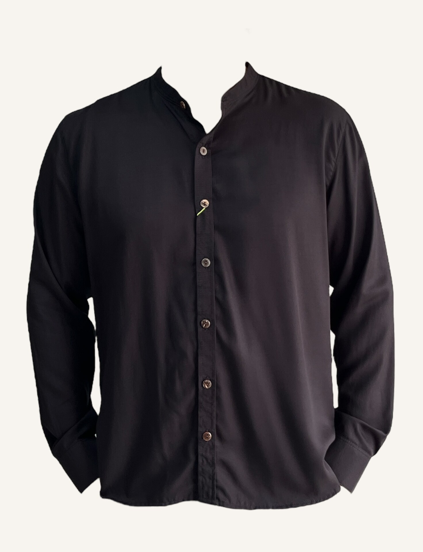 Camisa Hombre manga larga color negro